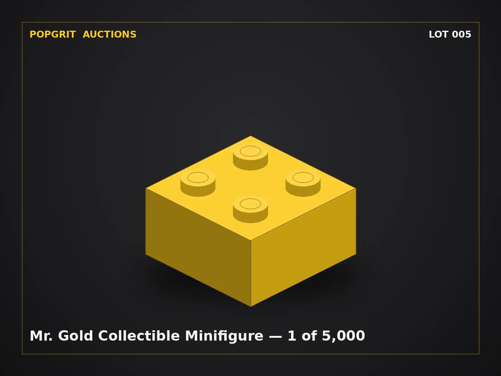 Mr. Gold Collectible Minifigure — 1 of 5,000